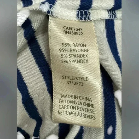 Max Studio NWT Shirt Short Sleeve White/Blue Size Small - Picture 7 of 8